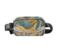Cute Panda Retro Bathtub Fashion Fanny Pack Waist Bag for Men Women Large Capacity Crossbody Sling Bag for Hiking, Dinosaur Vintage bathtub, One Size