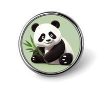 Cute Panda Round Badge Cute Brooch Hats Jackets Decor Personalized Lapel Pin Clothing Jewelry Accessories for Wedding Party Gift