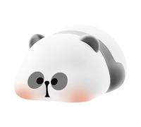 Cute Panda Shaped Night Light, Rechargeable and Dimmable Silicone Room Lamp Decoration Touch Night Light for Bedroom Home Dorm Reading Corner Parties and Atmosphere
