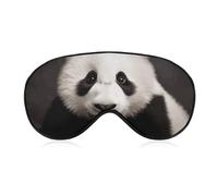 Cute Panda Sleep Mask Comfort Travel Eye Masks with Adjustable Elastic Strap Soft Funny Block Light Sleep Eye Cover for Side Sleeper for Nap Men Women Gift