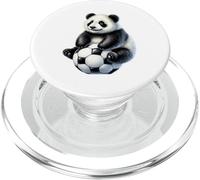 Cute Panda Soccer Player Animal Fan Art PopSockets PopGrip for MagSafe