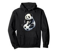 Cute Panda Soccer Player Animal Fan Art Pullover Hoodie