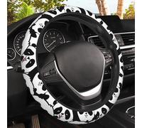 Cute Panda Steering Wheel Covers Universal 15 Inch Car Wheel Cover,Anti-Slip Breathable Car Accessories Protector Fit for Trucks,Sedans,SUVs,Vans