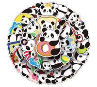 Cute Panda Stickers for Kids Boys Girls Teens, Cartoon Vinyl Waterproof Stickers for Laptop Water Bottle Flasks Tablet Scrapbook Cup Bike Phone Car Notebook, Animals Decals Pack[Panda -50Pcs]