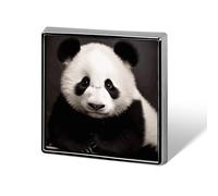 Cute Panda Suit Lapel Pin Fashion Lapel Pins for Men Women for Backpacks Funny Hat Brooch Pin Personalized Bag Lapels Badge Metal Novelty Buttons & Pins (Square)