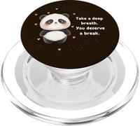 Cute Panda Take a Deep Breath You Deserve a Break PopSockets PopGrip for MagSafe