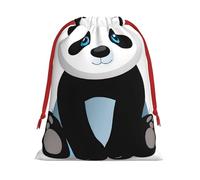 Cute Panda Ultra Soft Velvet Gift Bag, Stylish Design, Preferred For Holidays