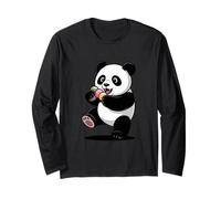 Cute Panda with Mochi Dango Japan Streetwear Long Sleeve T-Shirt