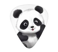 Cute Panda2 Guitar Plectrums, 12 Pcs Lightweight Guitar Plectrums, 0.46mm/0.71mm/0.96mm Thickness For Acoustic Guitar Acoustic Electric Guitar Ukulele Bass