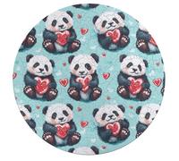 Cute Pandas Hearts Wooden Jigsaw Puzzles for Adults Brain-Teasing Game Idea Puzzle Gift for Unisex