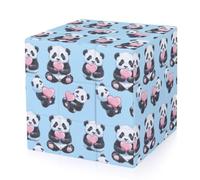 Cute Pandas Holding Heart 3-D Puzzles Magic Twist Cube