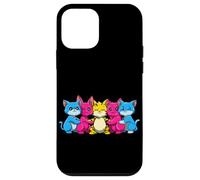 Cute Pansexual LGBTQ Cats Rainbow Pride Case for iPhone 12 mini