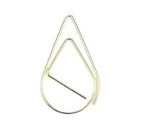 Cute Paper Clips 400pcs Tpcdeardrop-Shaped Paperclips, Small Bookmarks, Office Folders, Planners for School Home(Gold)