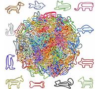 Cute Paper Clips Animal Shaped, Decorative Paperclips, 120 Pcs Pack
