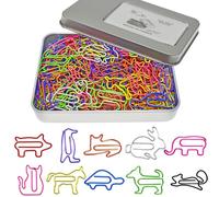 Cute Paper Clips Animal Shaped Paperclips, Fun Office Desk Accessories 100 PCS