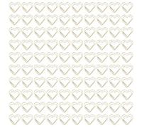Cute Paper Clips - Heart and Love Shape, Metal Clips for Document Organization and Bookmark Use, Portable and Durable for Office Home School (Type 1)