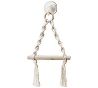 Cute Paper Towel Holder, Boho Toilet Paper Holder Wall Mount, Cotton Rope Weaving Boho Towel for Bathroom Kitchen