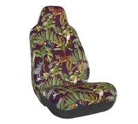 Cute Parrot Baboon Leopard Zebra Car Seat Covers, Automotive Seat Covers for Cars, SUVs and Trucks, Car Seat Covers Front Seats, Car Seat Protector, Car Accessories for Women Men