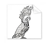 Cute Parrot Bird Animal Portrait Sketch Glasses Cloth Cleaning Cloth Gift Phone Screen Cleaner 5pcs
