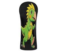 Cute Parrot Dinosaur Golf Club Head Cover Headcovers with Interchangeable No. Tags for Woods and Driver Hybrid