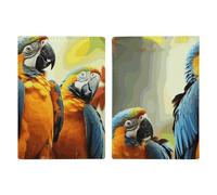 Cute Parrots Passport Holder, ID Card Protector Case Passport Holder with Slot Passports Travel Wallet Document Cover for Women And Men