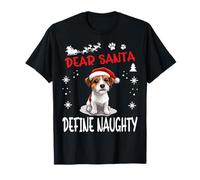 Cute Parson Russell Terrier Dog Christmas Dear Santa Define T-Shirt