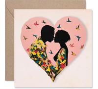 Cute Partner Valentines Day Card - Heart Flutter - Loving Happy Valentines Card for Partner from Boyfriend Girlfriend, 145mm Sweet Caring Valentine Greeting Cards