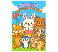 Cute Party Paws: Kawaii Animal Coloring Adventures: 50+ Stress-Relieving Kawaii Party Scenes Featuring Dancing Animals, Cakes, Balloons & More! (Cozy Paws & Friends Coloring Series)