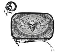 cute passport holder for travel Halloween Gothic Deaths Head Insect