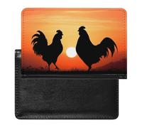 Cute Passport Holder for Travel,Personalized Multi-Functional Passport Cover with Card Slots,Slim Animal Chickens Printed Passport Wallet for Women Men