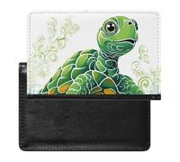 Cute Passport Holder for Travel,Personalized Multi-Functional Passport Cover with Card Slots,Slim Cartoon Turtle Pattern Printed Passport Wallet for Women Men