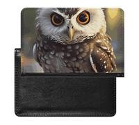 Cute Passport Holder for Travel,Personalized Multi-Functional Passport Cover with Card Slots,Slim Cute Owl Printed Passport Wallet for Women Men