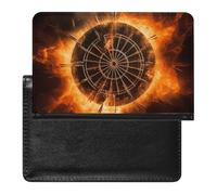 Cute Passport Holder for Travel,Personalized Multi-Functional Passport Cover with Card Slots,Slim Dart Board Printed Passport Wallet for Women Men