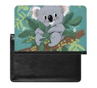 Cute Passport Holder for Travel,Personalized Multi-Functional Passport Cover with Card Slots,Slim Koala Vine Cartoon Printed Passport Wallet for Women Men