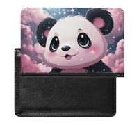 Cute Passport Holder for Travel,Personalized Multi-Functional Passport Cover with Card Slots,Slim Panda Printed Passport Wallet for Women Men