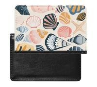 Cute Passport Holder for Travel,Personalized Multi-Functional Passport Cover with Card Slots,Slim Various Shell Images Printed Passport Wallet for Women Men