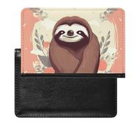 Cute Passport Holder for Travel,Personalized Multi-Functional Passport Cover with Card Slots,Slim You Are Awesome Sloth Printed Passport Wallet for Women Men