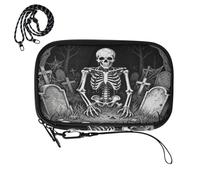 cute passport holder for travel Zombie Skeleton