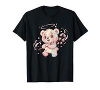 Cute Pastel Bear with Sakura Flowers Spring T-Shirt