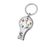 Cute Pastel Leopard Pattern Organic Shapes Nail Clippers Toenail Clipper Cutters Professional Nail Trimmer Nail Cuticle Cutter for Women Men