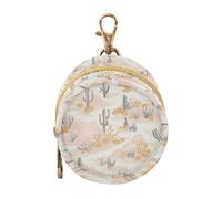 Cute Pastel Peach Blush Newborned Boy Pacifiers Holder Case Portable Wristlet Wallet Key Holder, Newborned Essentials