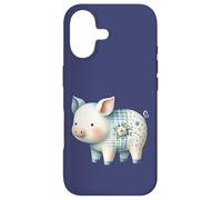 Cute Pastel Pig Cottagecore Floral Farm Art Case for iPhone 17