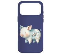 Cute Pastel Pig Cottagecore Floral Farm Art Case for iPhone 17 Pro Max