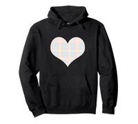 Cute Pastel Rainbow Plaid Check Gingham Checkered Pattern Pullover Hoodie