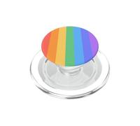 Cute Pastel Rainbow Striped Colorful Summer Aesthetic PopSockets PopGrip for MagSafe