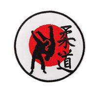 Cute-Patch 3" Judo Symbol Embroidered Iron on sew on Patch Martial Arts Accessories Applique