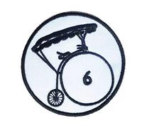 Cute-Patch Halloween Costumes The Prisoner Number 6 Embroidered Iron on sew on Patch