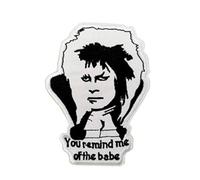 Cute-Patch Labyrinth Movie Goblin King Embroidered Iron on sew on Patch You Remind me of the Babe