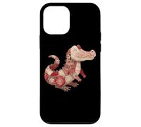 Cute Patchwork Crocodile Floral Gator Lover Case for iPhone 12 mini