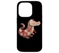 Cute Patchwork Crocodile Floral Gator Lover Case for iPhone 14 Pro